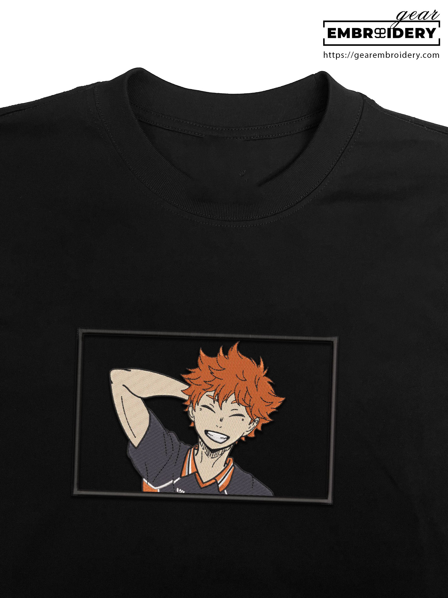 Shoyo hinata Haikyuu Anime Embroidered Design Personalized Embroidered T Shirt Sweatshirt Hoodie Clothing HK011