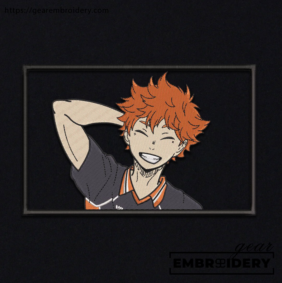 Shoyo hinata Haikyuu Anime Embroidered Design Personalized Embroidered T Shirt Sweatshirt Hoodie Clothing HK011
