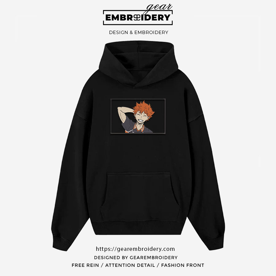 Shoyo hinata Haikyuu Anime Embroidered Design Personalized Embroidered T Shirt Sweatshirt Hoodie Clothing HK011