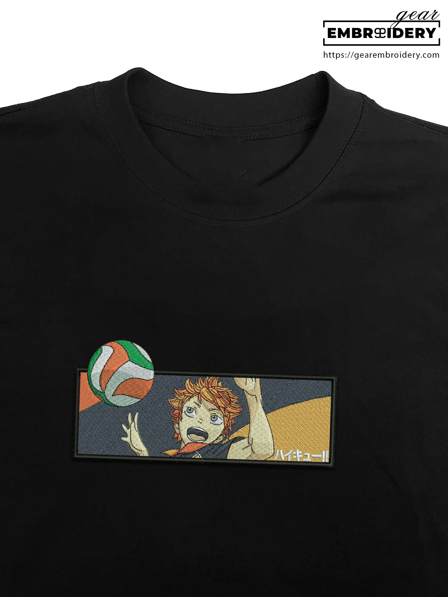 Shoyo hinata Haikyuu Anime Embroidered Design Personalized Embroidered T Shirt Sweatshirt Hoodie Clothing HK012