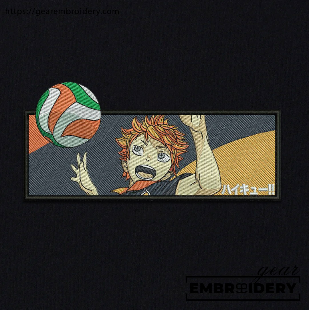 Shoyo hinata Haikyuu Anime Embroidered Design Personalized Embroidered T Shirt Sweatshirt Hoodie Clothing HK012