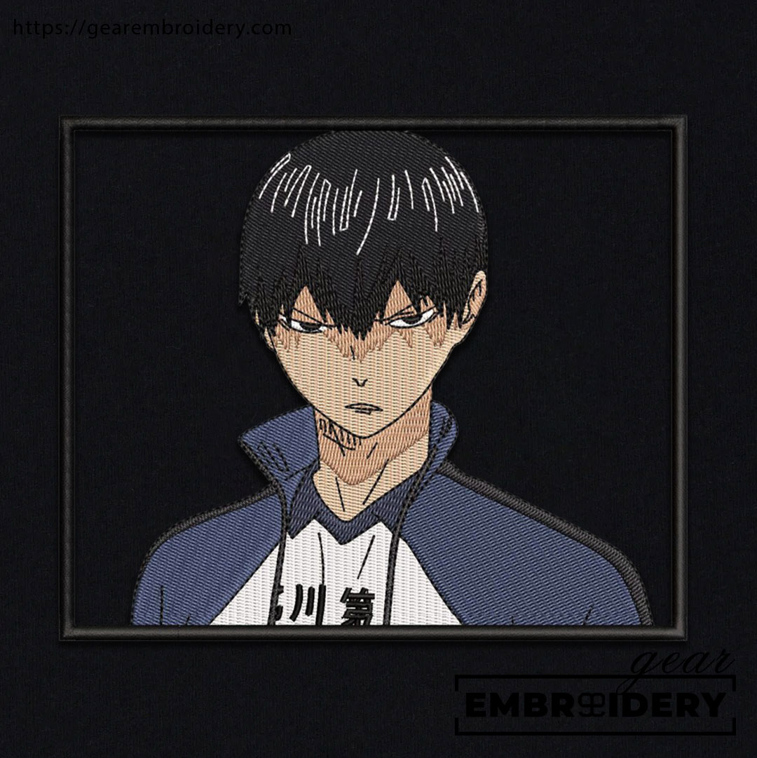 Tobio Kageyama Haikyuu Anime Embroidered Design Personalized Embroidered T Shirt Sweatshirt Hoodie Clothing HK013