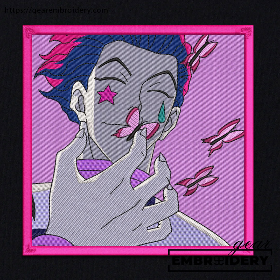 Hisoka butterflies Hunter x Hunter Anime Embroidered Design Personalized Embroidered T Shirt Sweatshirt Hoodie Clothing HXH022