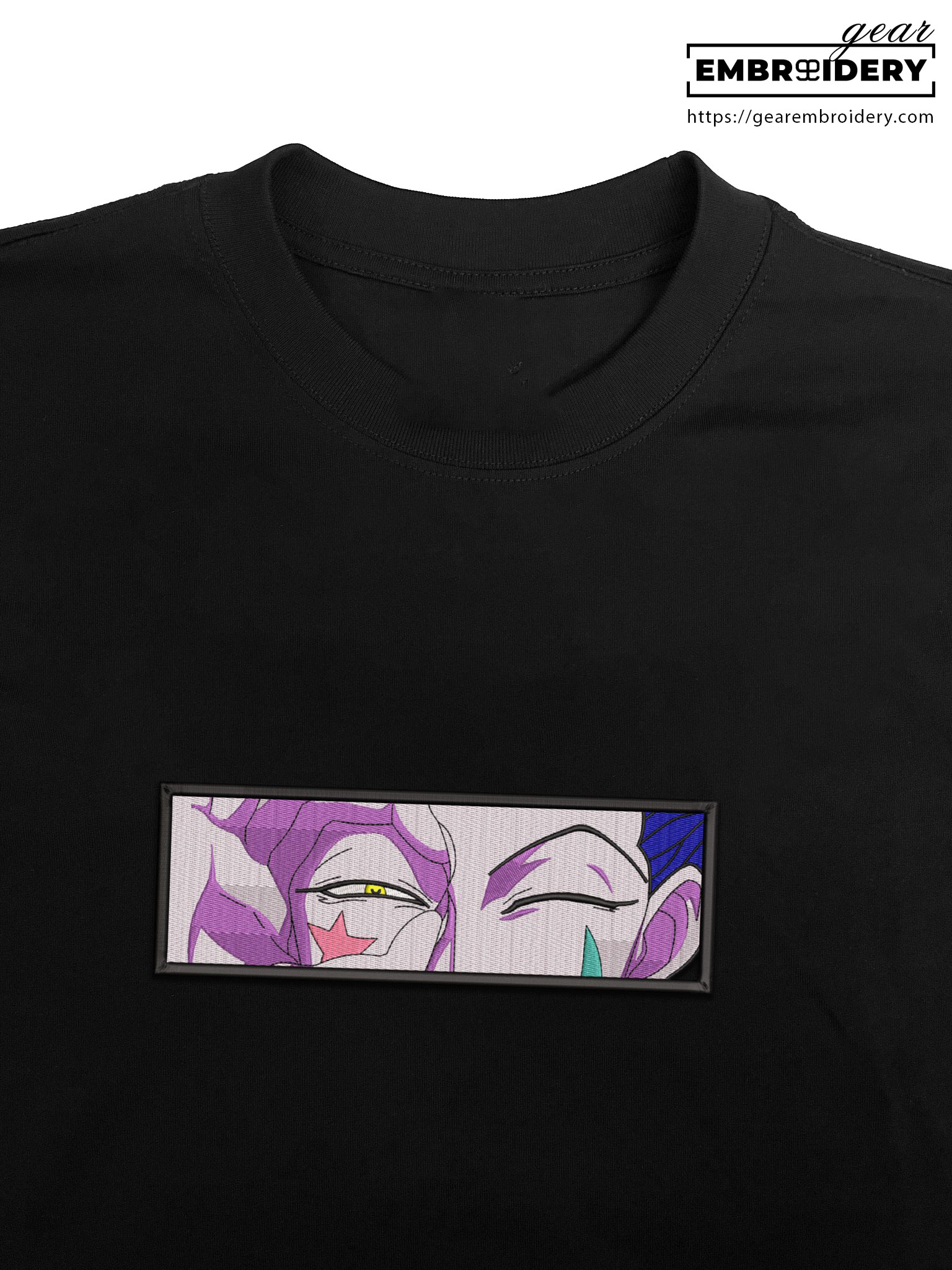 Hisoka eyes Hunter x Hunter Anime Embroidered Design Personalized Embroidered T Shirt Sweatshirt Hoodie Clothing HXH029