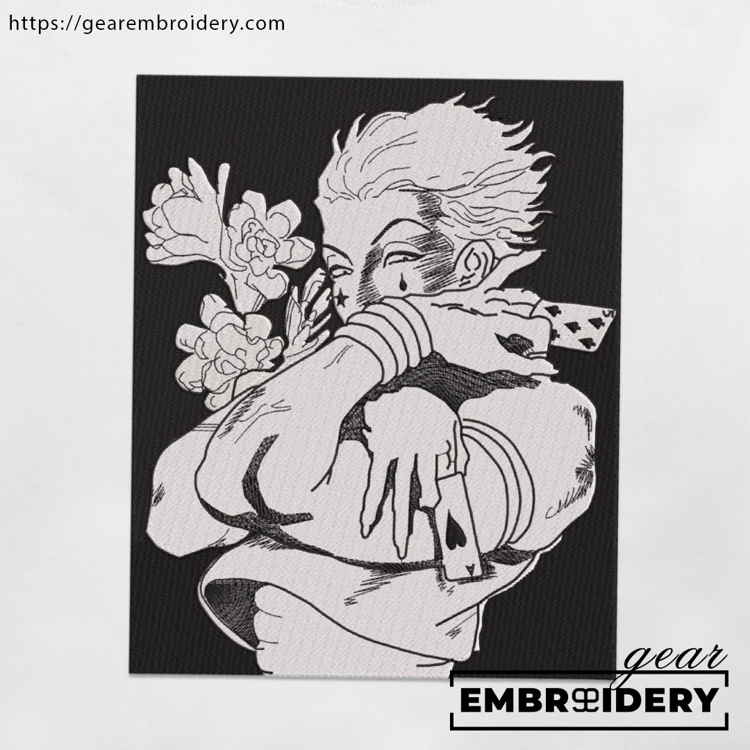 Hisoka Hunter x Hunter Anime Embroidered Design Personalized Embroidered T Shirt Sweatshirt Hoodie Clothing HXH027