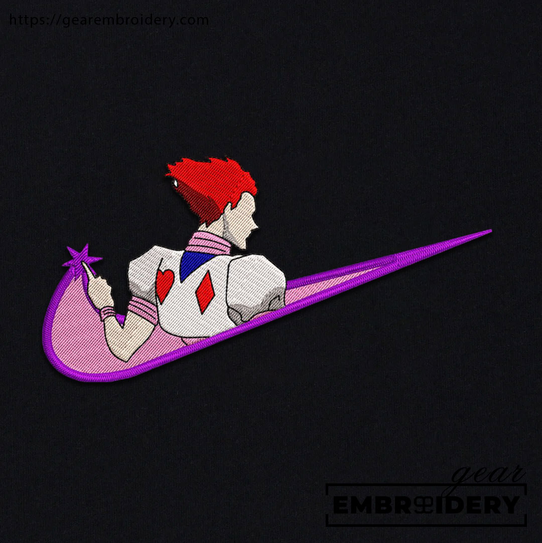 Hisoka swoosh Hunter x Hunter Nike Anime Embroidered Design Personalized Embroidered T Shirt Sweatshirt Hoodie Clothing HXH032