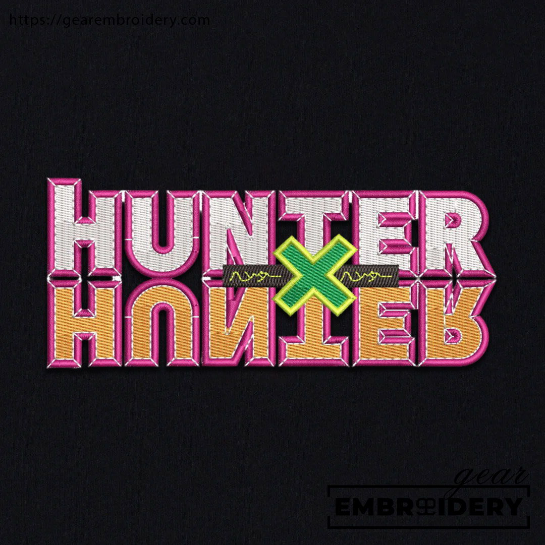 Hunter x hunter logo Hunter x Hunter Anime Embroidered Design Personalized Embroidered T Shirt Sweatshirt Hoodie Clothing HXH034