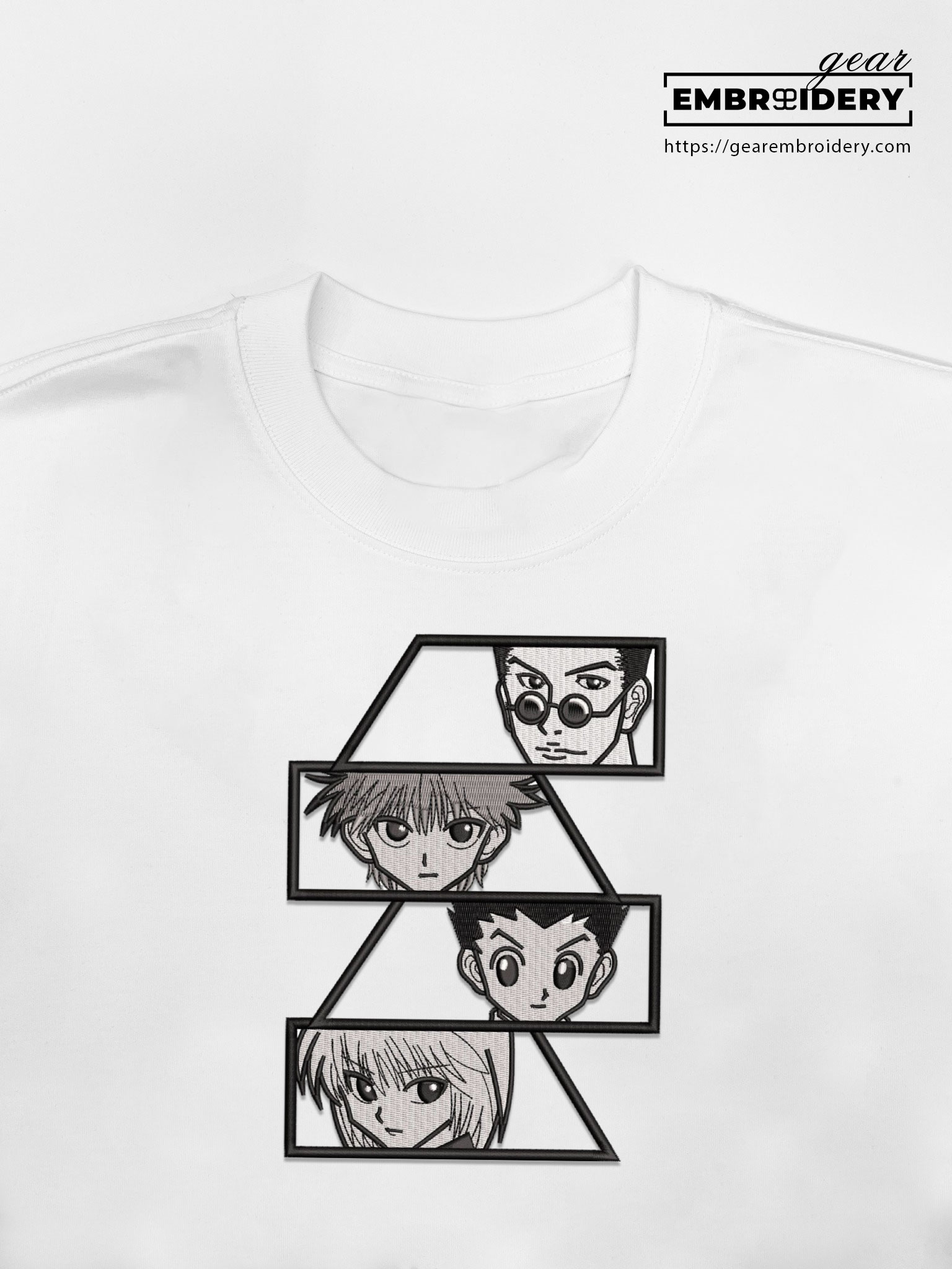 Hxh characters Hunter x Hunter Anime Embroidered Design Personalized Embroidered T Shirt Sweatshirt Hoodie Clothing HXH035