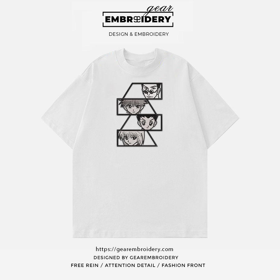 Hxh characters Hunter x Hunter Anime Embroidered Design Personalized Embroidered T Shirt Sweatshirt Hoodie Clothing HXH035