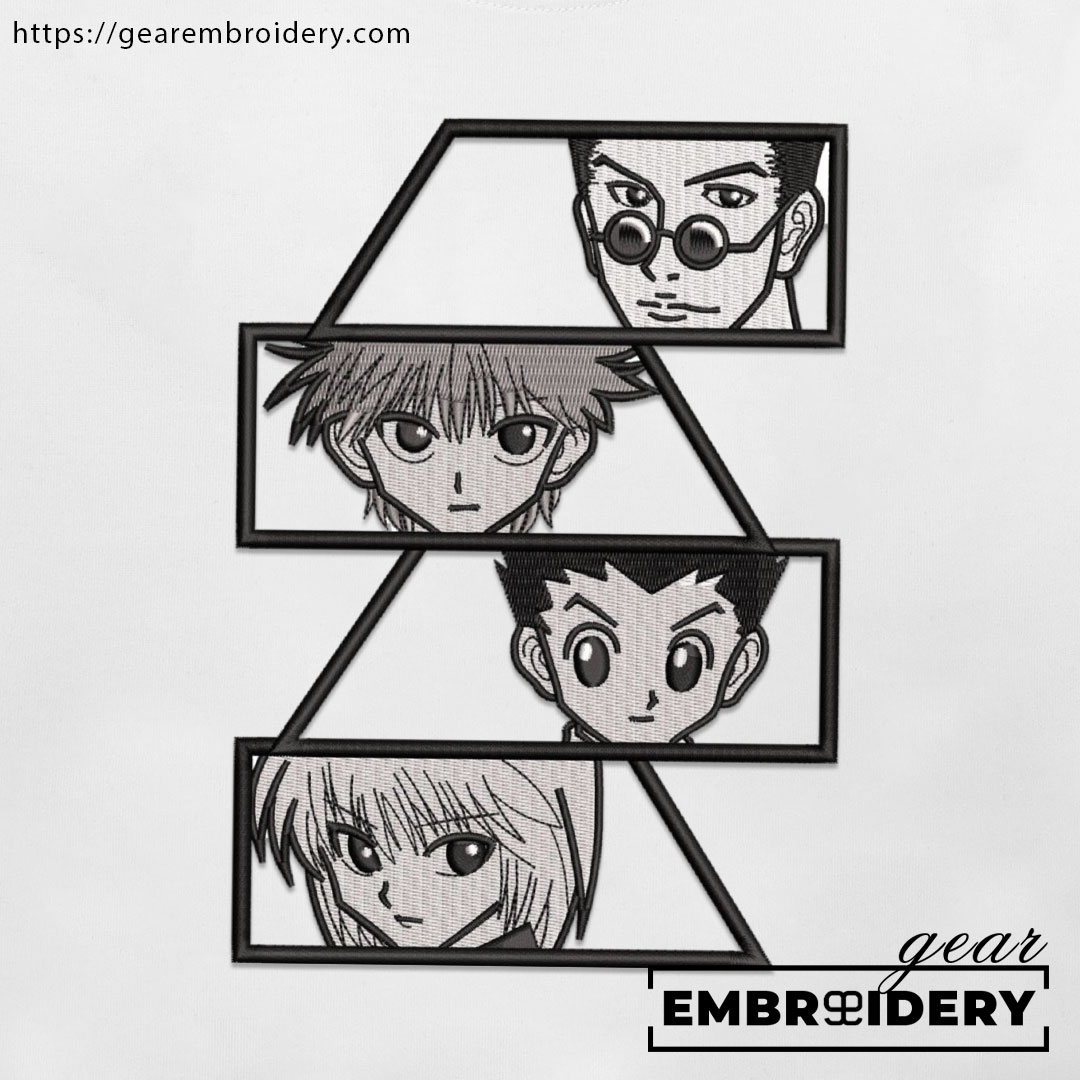 Hxh characters Hunter x Hunter Anime Embroidered Design Personalized Embroidered T Shirt Sweatshirt Hoodie Clothing HXH035