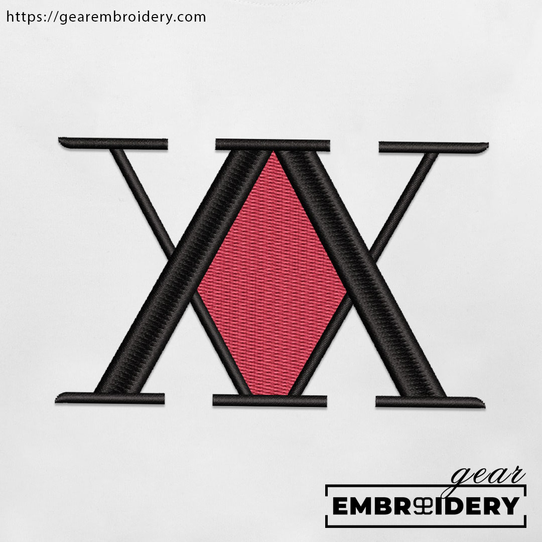 Hxh logo Hunter x Hunter Anime Embroidered Design Personalized Embroidered T Shirt Sweatshirt Hoodie Clothing HXH037