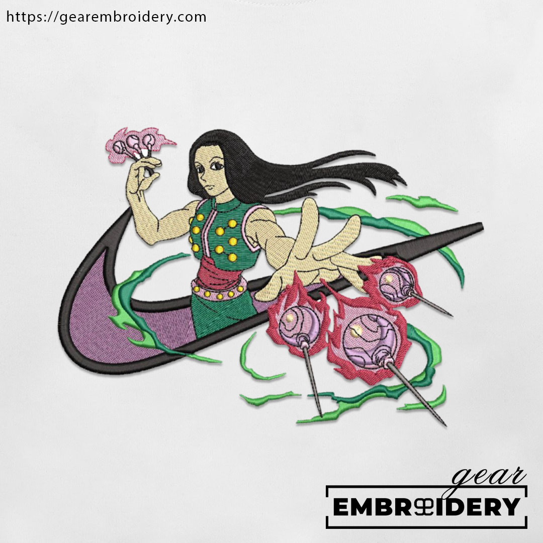 Illumi swoosh Hunter x Hunter Nike Anime Embroidered Design Personalized Embroidered T Shirt Sweatshirt Hoodie Clothing HXH038