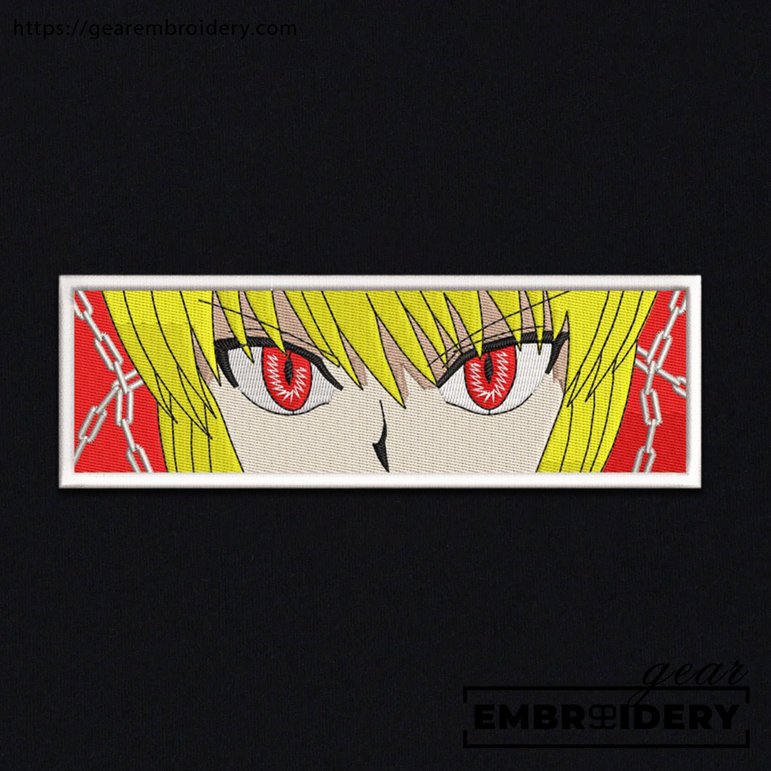 Kurapika eyes Hunter x Hunter Anime Embroidered Design Personalized Embroidered T Shirt Sweatshirt Hoodie Clothing HXH060