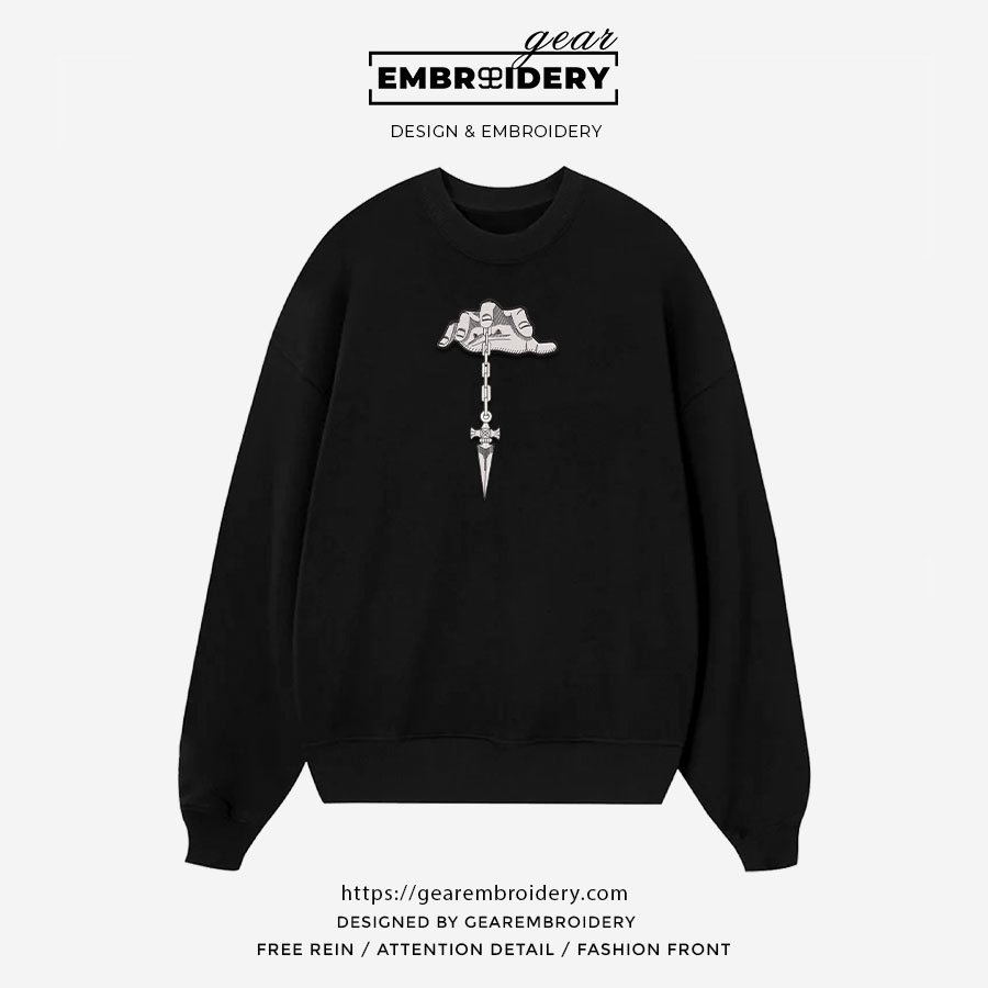 Kurapika judgment chain Hunter x Hunter Anime Embroidered Design Personalized Embroidered T Shirt Sweatshirt Hoodie Clothing HXH061