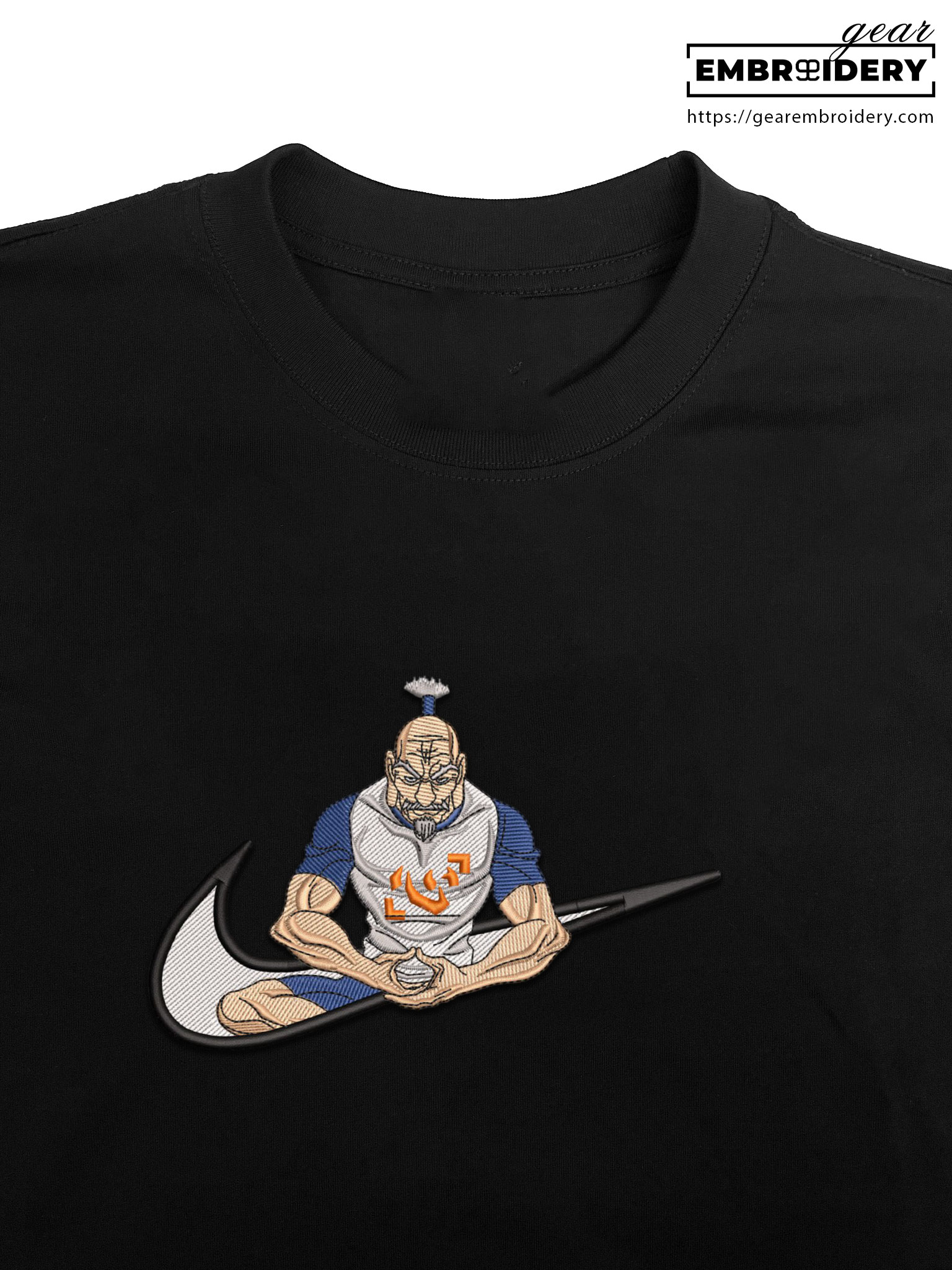 Netero swoosh Hunter x Hunter Nike Anime Embroidered Design Personalized Embroidered T Shirt Sweatshirt Hoodie Clothing HXH066