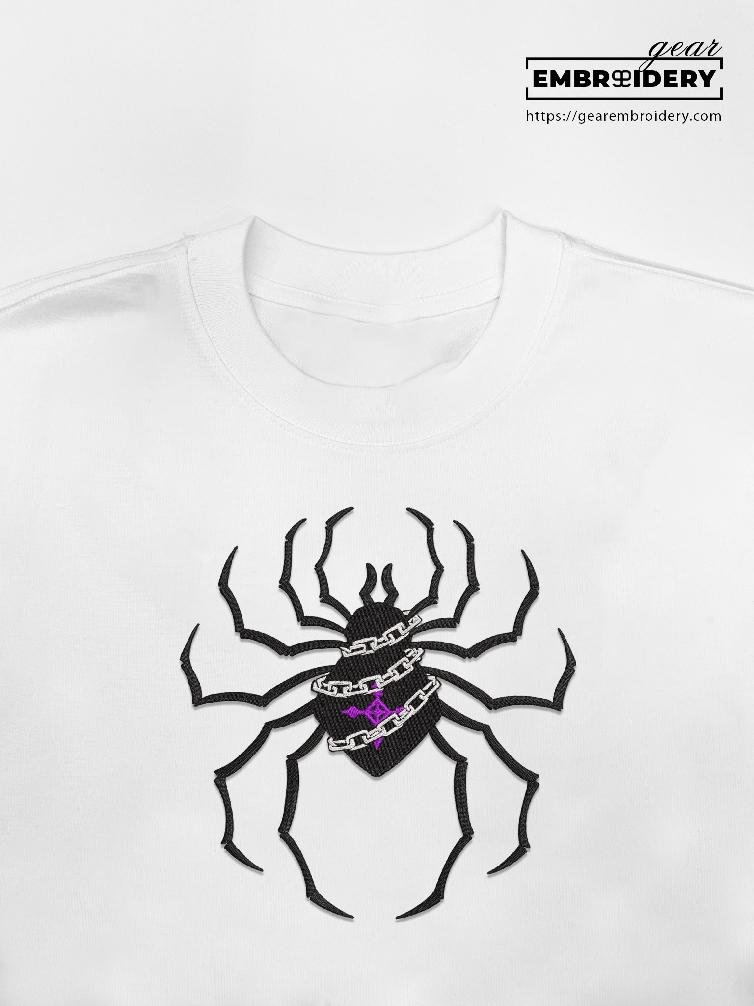 Spider chained Hunter x Hunter Anime Embroidered Design Personalized Embroidered T Shirt Sweatshirt Hoodie Clothing HXH069