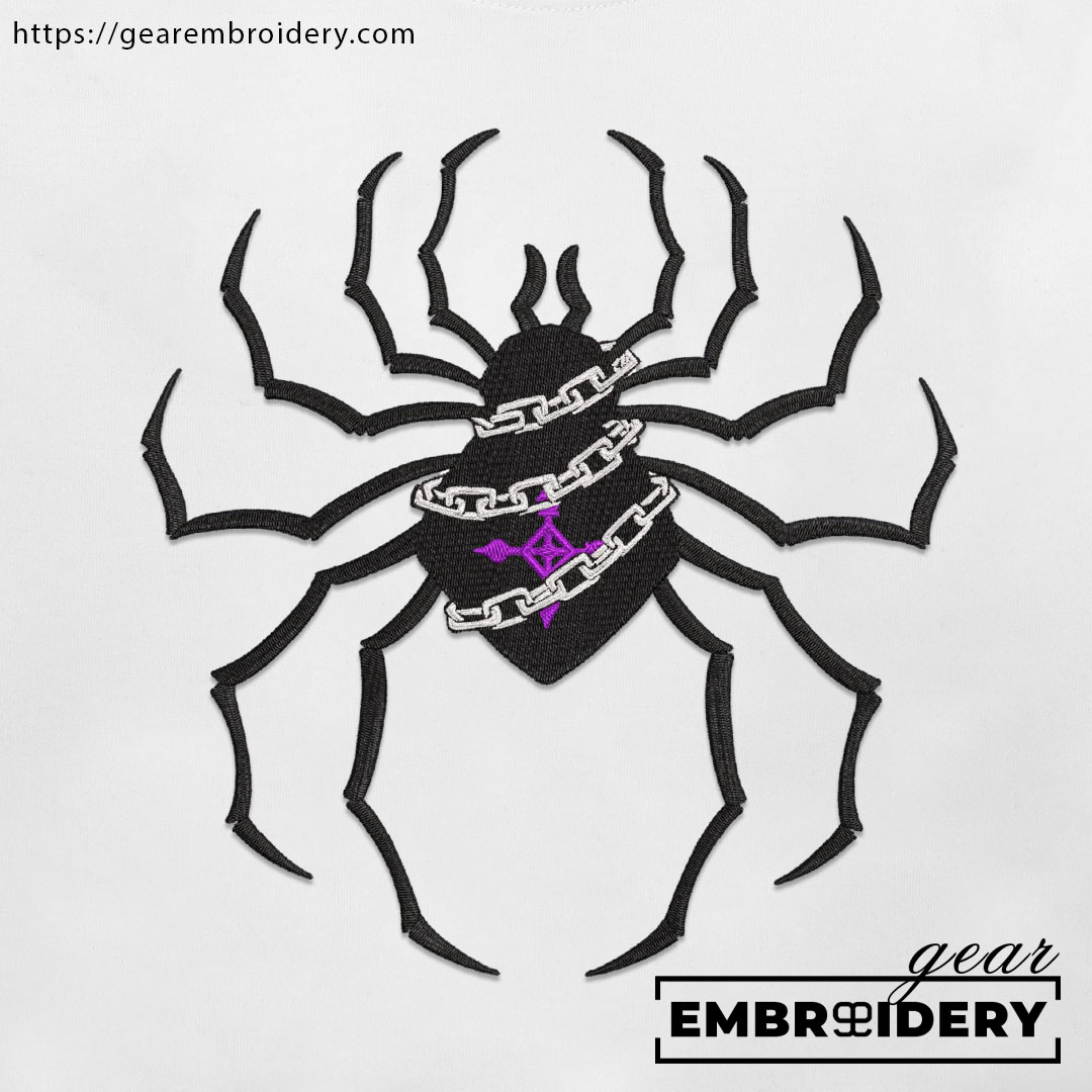 Spider chained Hunter x Hunter Anime Embroidered Design Personalized Embroidered T Shirt Sweatshirt Hoodie Clothing HXH069