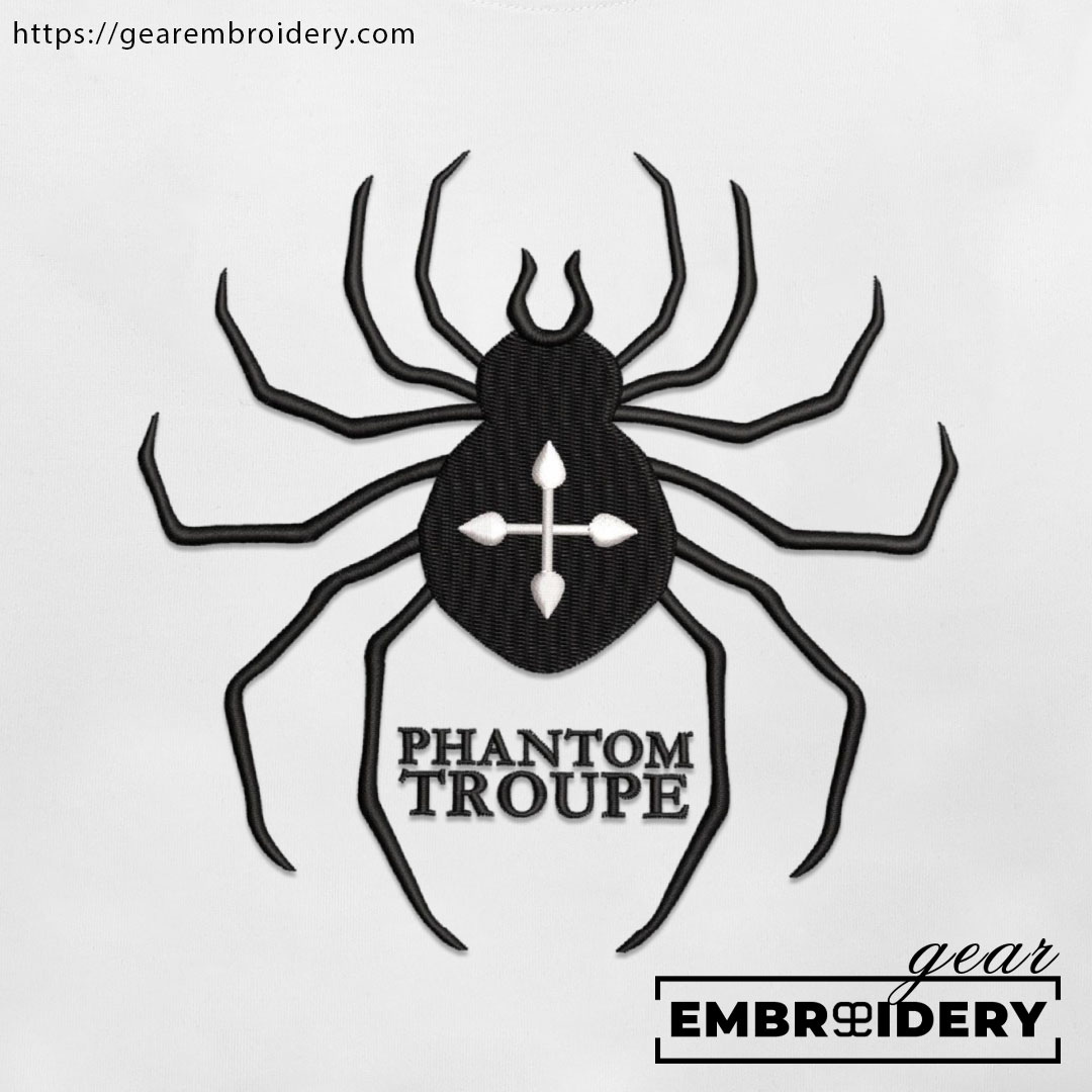 Spider phantom troupe Hunter x Hunter Anime Embroidered Design Personalized Embroidered T Shirt Sweatshirt Hoodie Clothing HXH070