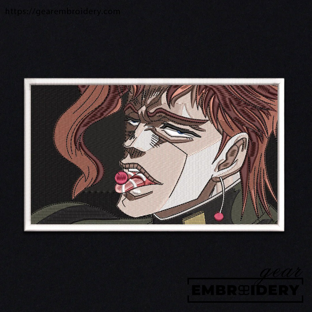 Kakyoin noriaki JoJo's Bizarre Adventure Embroidered Design Personalized Embroidered T Shirt Sweatshirt Hoodie Clothing JJBA016