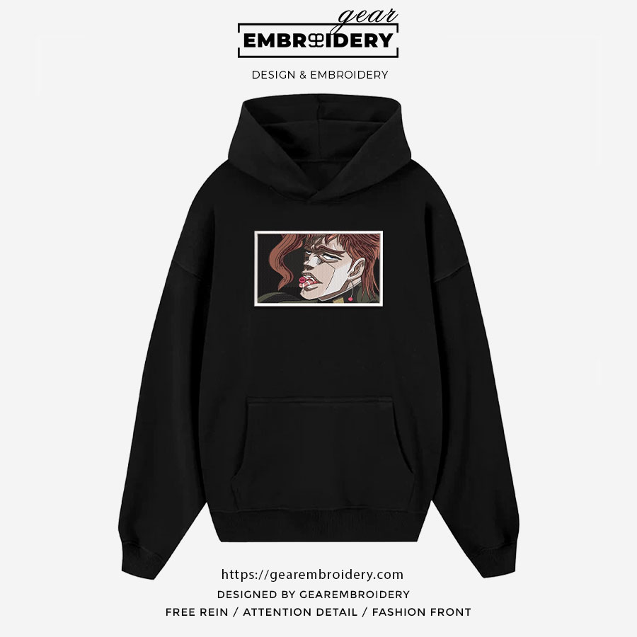Kakyoin noriaki JoJo's Bizarre Adventure Embroidered Design Personalized Embroidered T Shirt Sweatshirt Hoodie Clothing JJBA016
