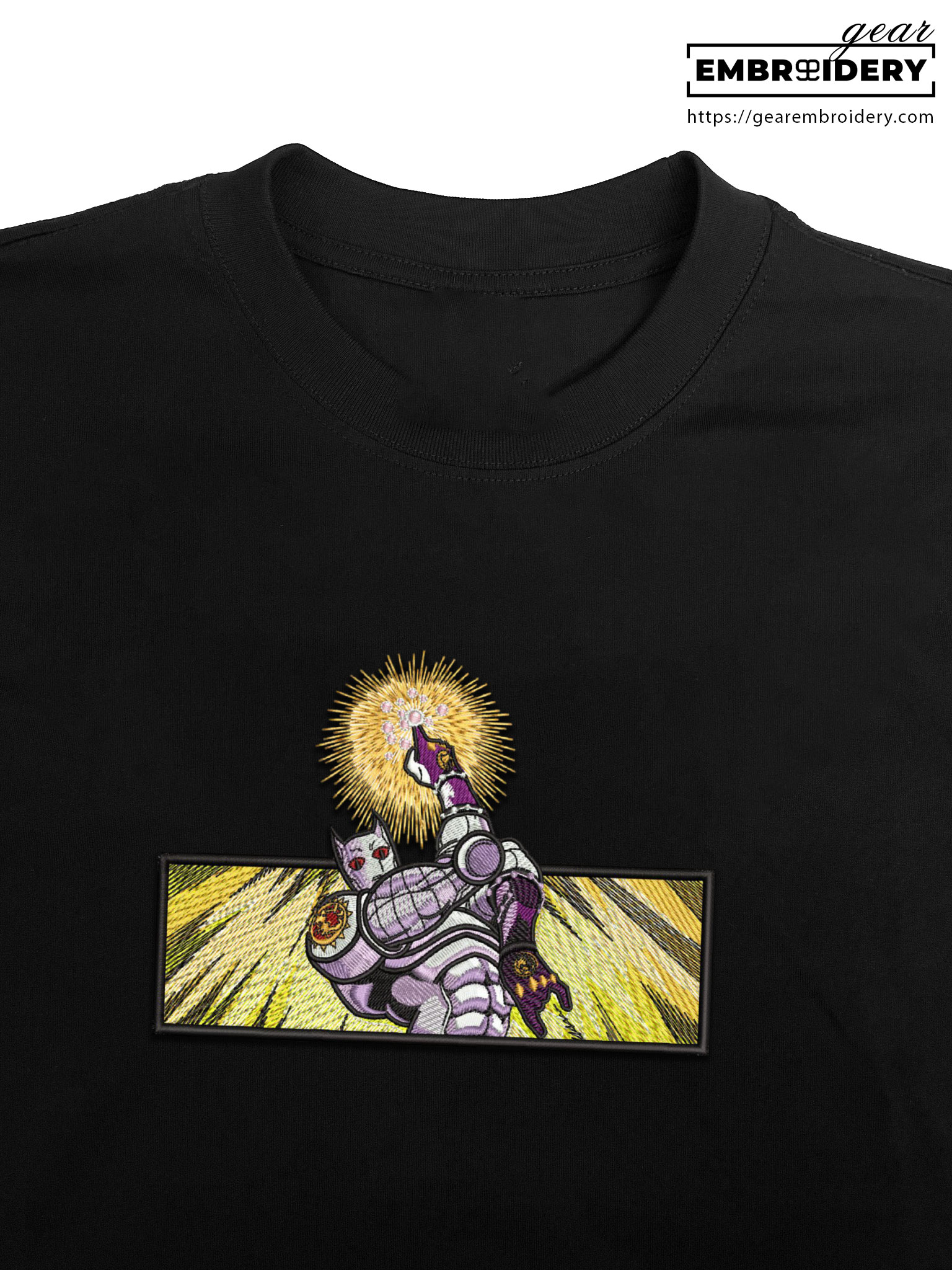 Killer Queen JoJo's Bizarre Adventure Embroidered Design Personalized Embroidered T Shirt Sweatshirt Hoodie Clothing JJBA017