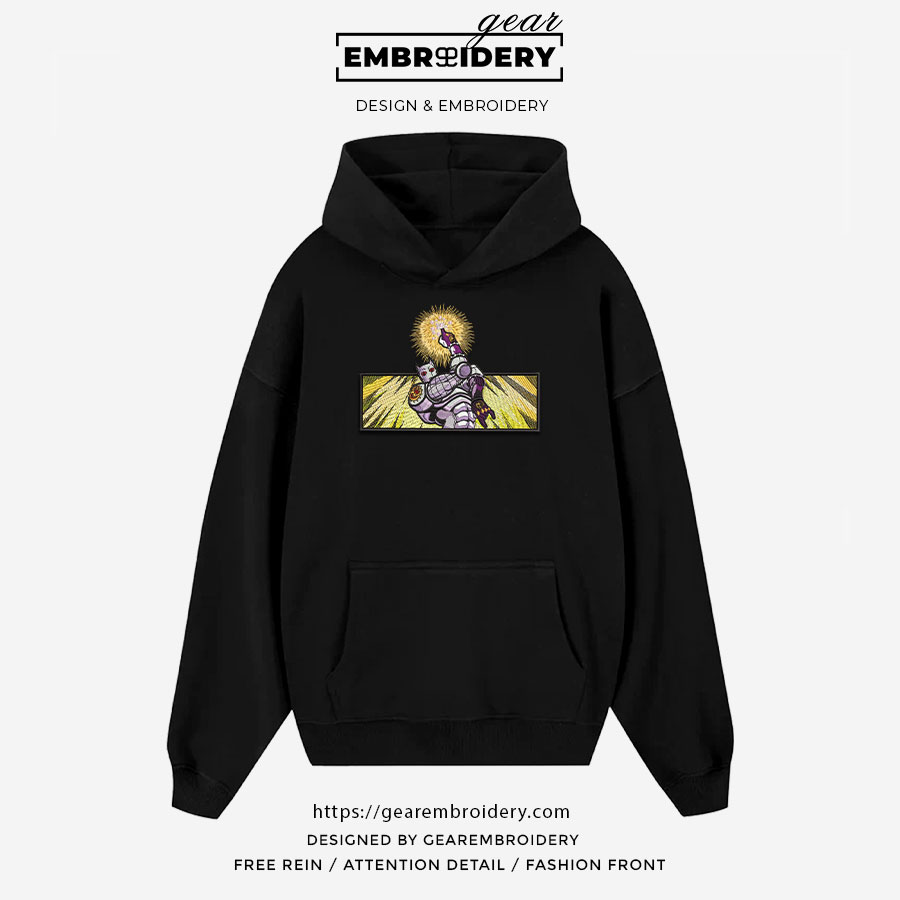 Killer Queen JoJo's Bizarre Adventure Embroidered Design Personalized Embroidered T Shirt Sweatshirt Hoodie Clothing JJBA017