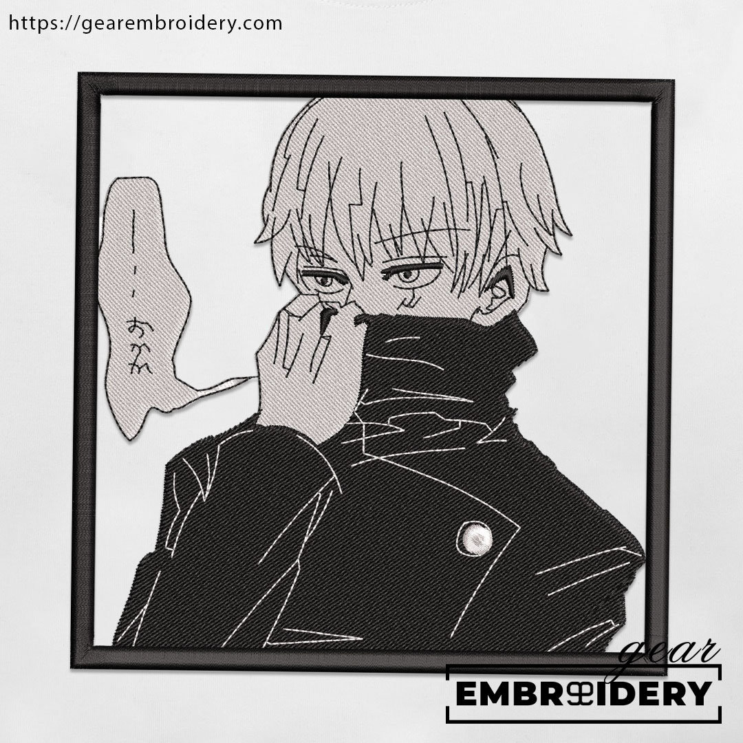 Inumaki toge Jujutsu Kaisen Anime Embroidered Design Personalized Embroidered T Shirt Sweatshirt Hoodie Clothing JK057