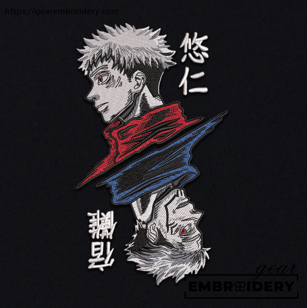 Itadori sukuna Jujutsu Kaisen Anime Embroidered Design Personalized Embroidered T Shirt Sweatshirt Hoodie Clothing JK061