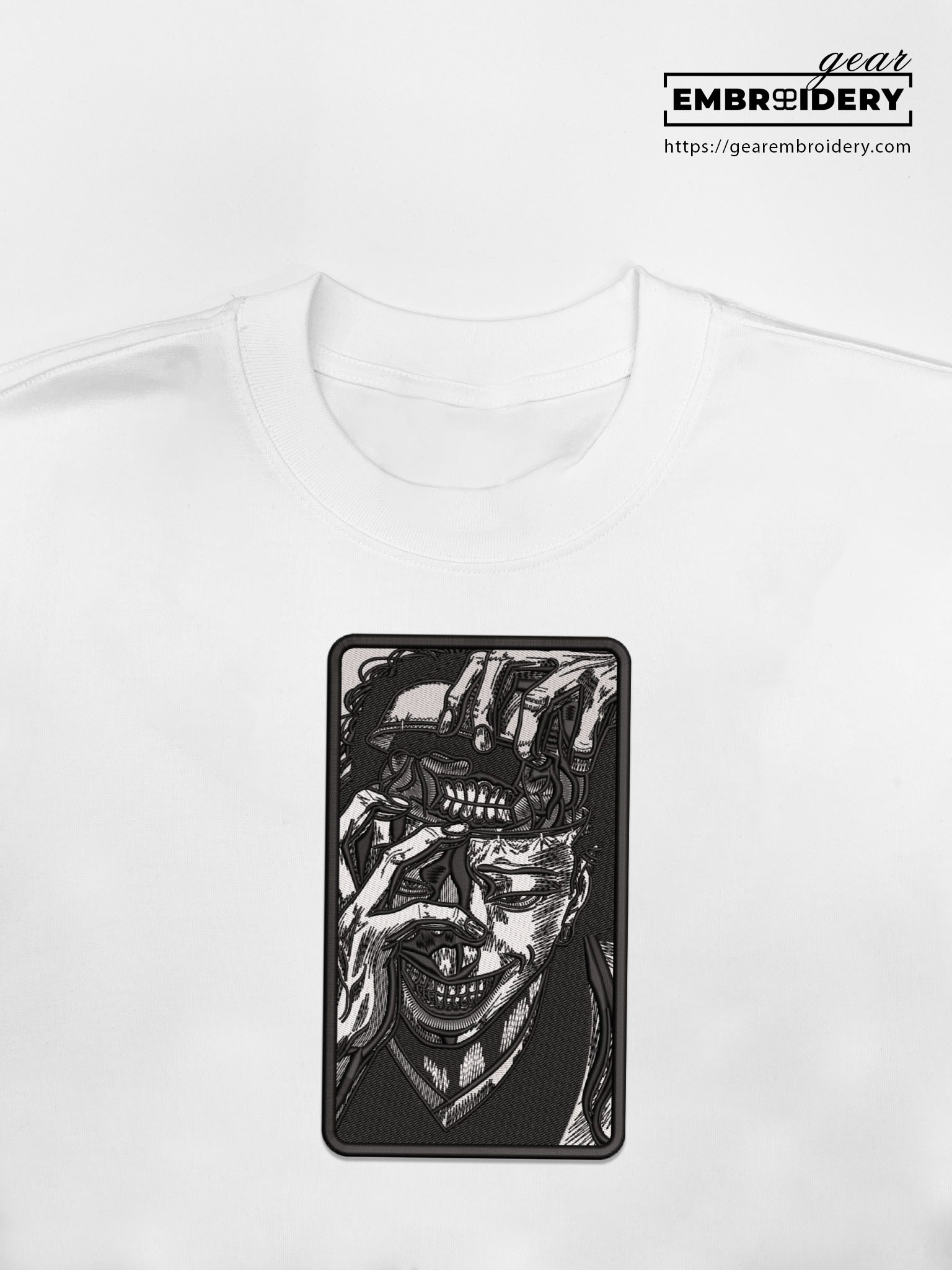 Kenjaku Jujutsu Kaisen Anime Embroidered Design Personalized Embroidered T Shirt Sweatshirt Hoodie Clothing JK071