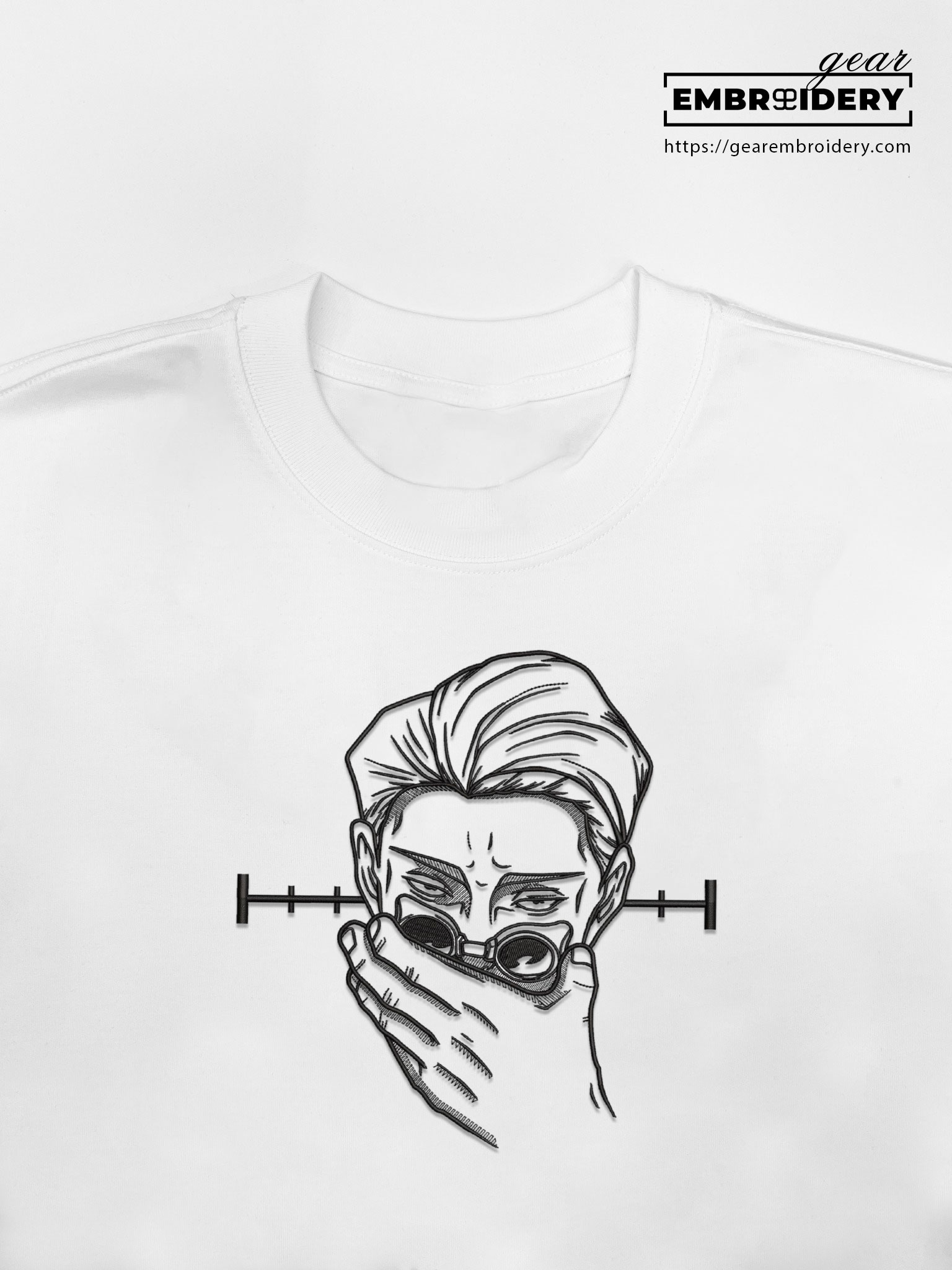 Kento Nanami Jujutsu Kaisen Anime Embroidered Design Personalized Embroidered T Shirt Sweatshirt Hoodie Clothing JK072