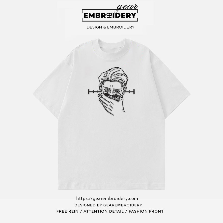 Kento Nanami Jujutsu Kaisen Anime Embroidered Design Personalized Embroidered T Shirt Sweatshirt Hoodie Clothing JK072