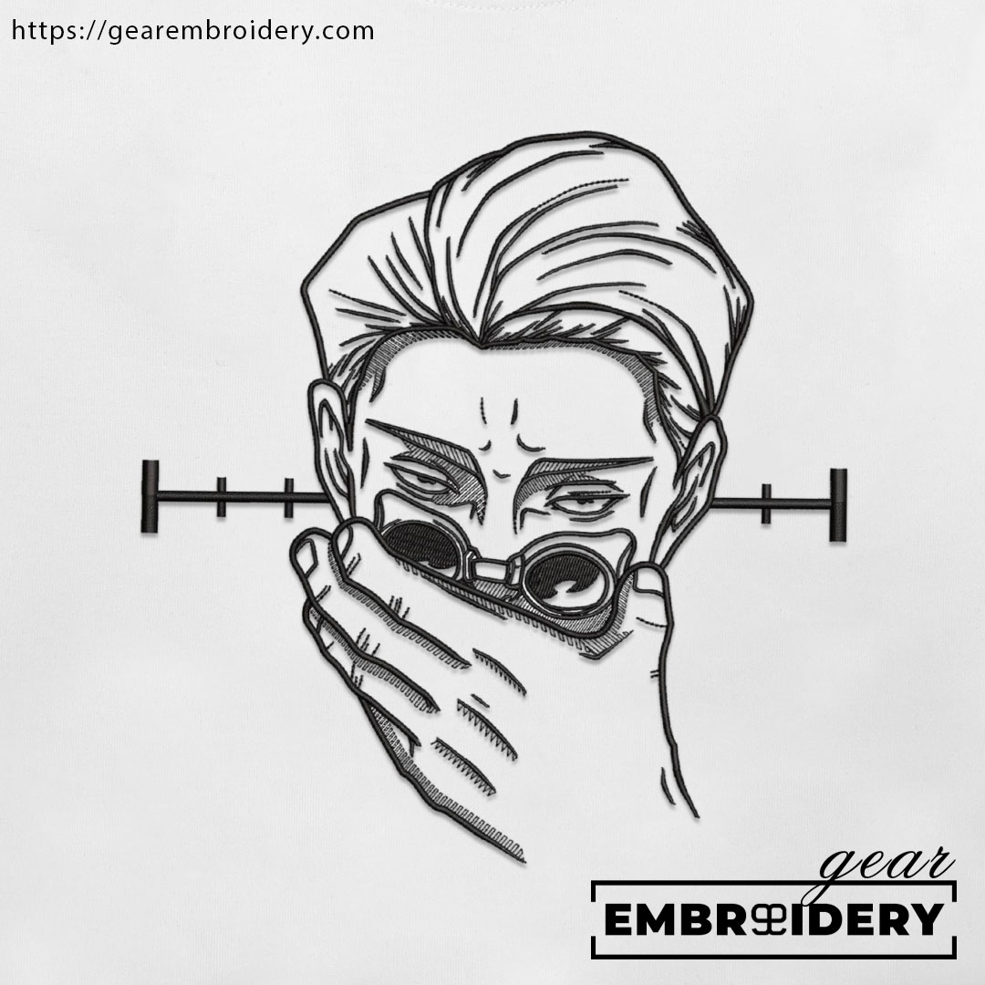 Kento Nanami Jujutsu Kaisen Anime Embroidered Design Personalized Embroidered T Shirt Sweatshirt Hoodie Clothing JK072