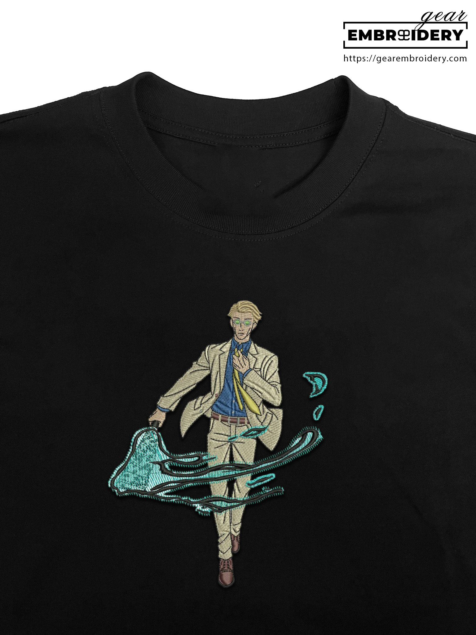 Kento nanami Jujutsu Kaisen Anime Embroidered Design Personalized Embroidered T Shirt Sweatshirt Hoodie Clothing JK074