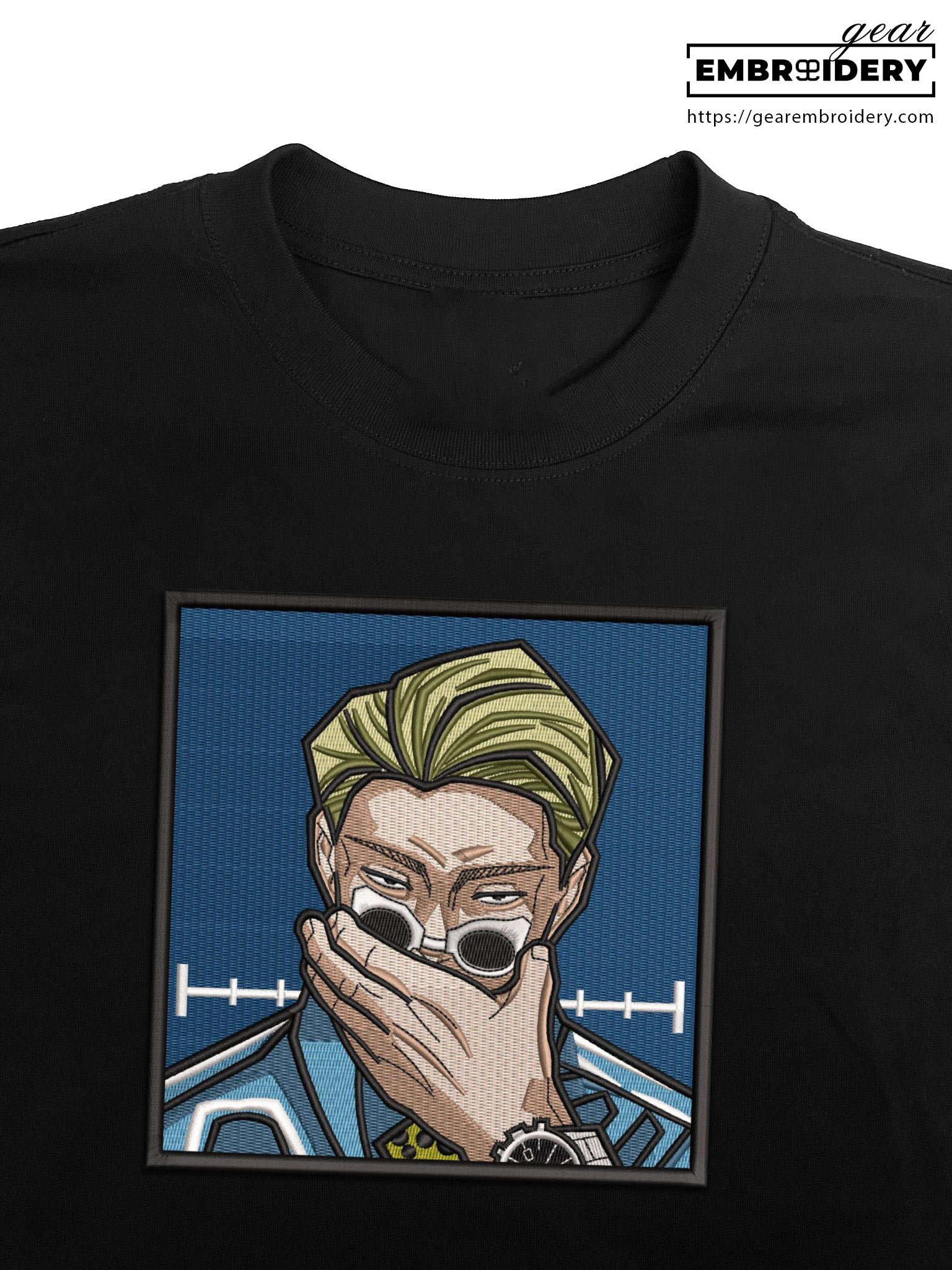 Kento nanami Jujutsu Kaisen Anime Embroidered Design Personalized Embroidered T Shirt Sweatshirt Hoodie Clothing JK075