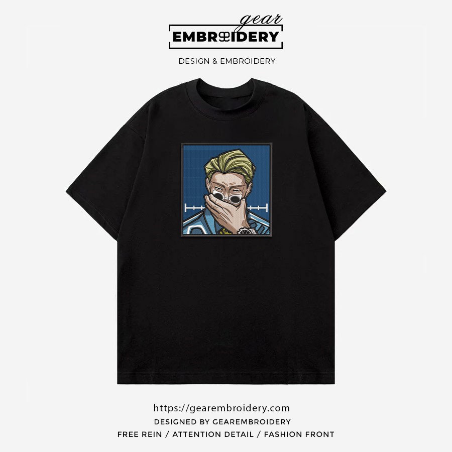 Kento nanami Jujutsu Kaisen Anime Embroidered Design Personalized Embroidered T Shirt Sweatshirt Hoodie Clothing JK075