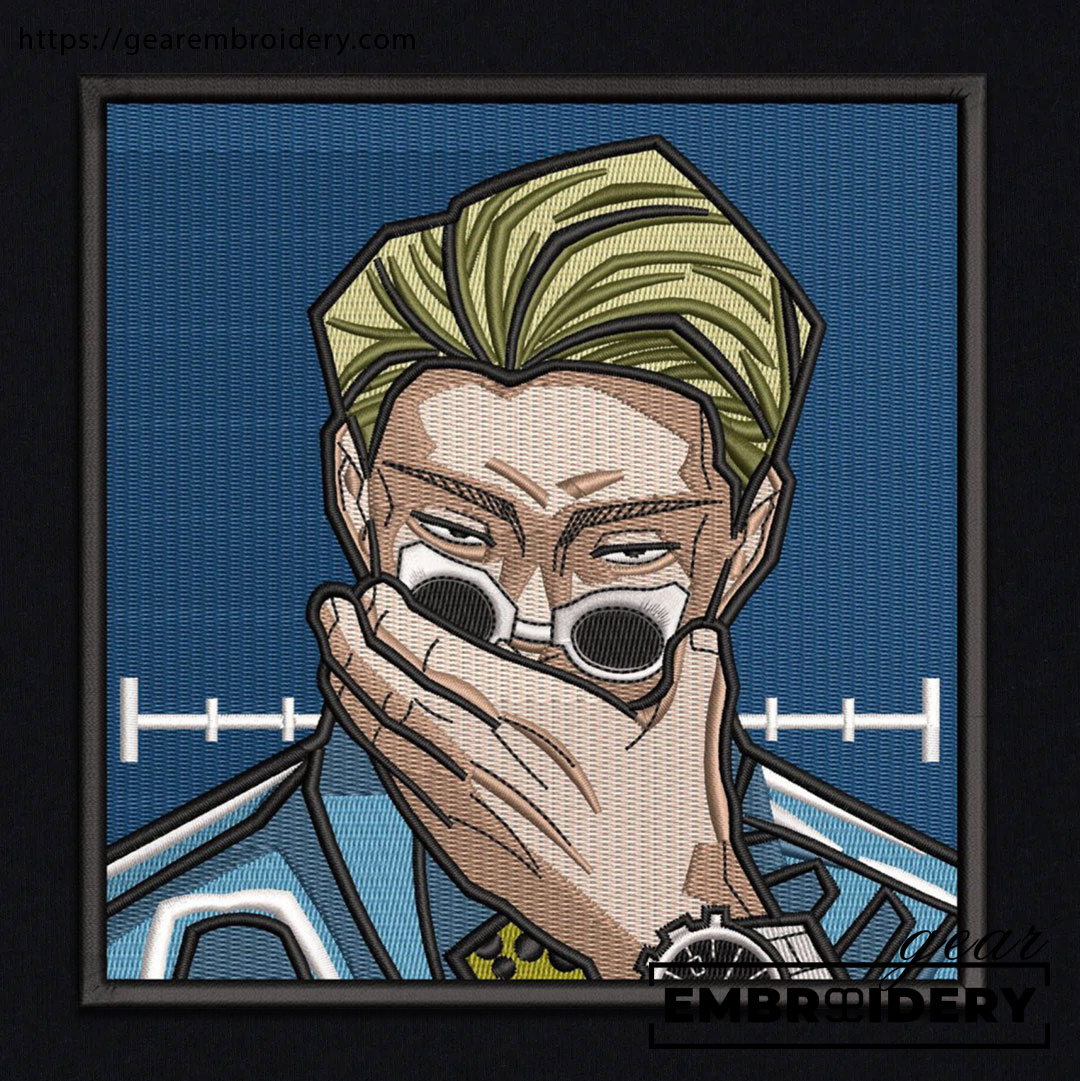 Kento nanami Jujutsu Kaisen Anime Embroidered Design Personalized Embroidered T Shirt Sweatshirt Hoodie Clothing JK075