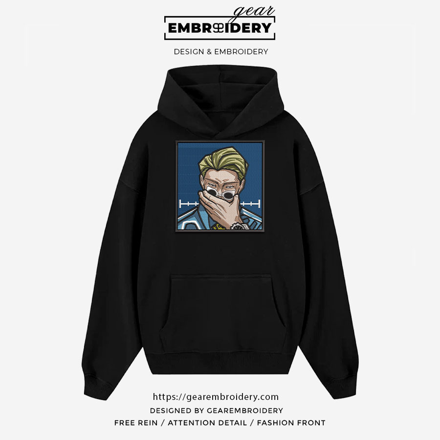 Kento nanami Jujutsu Kaisen Anime Embroidered Design Personalized Embroidered T Shirt Sweatshirt Hoodie Clothing JK075