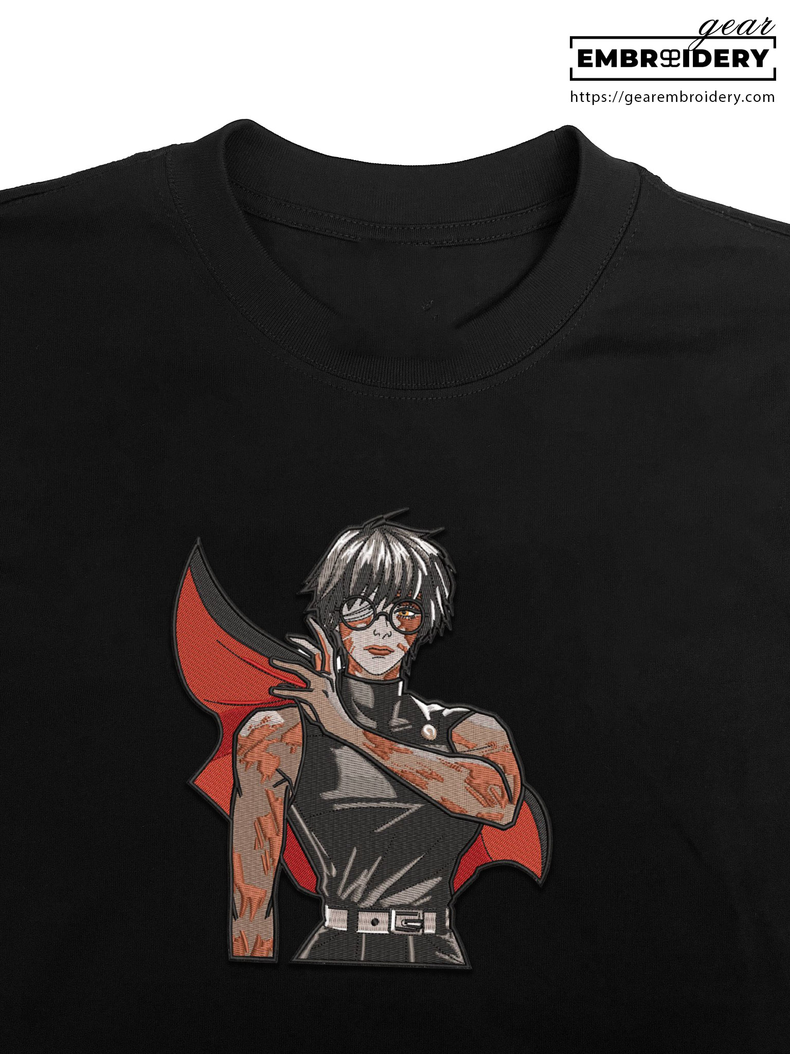 Maki zenin Jujutsu Kaisen Anime Embroidered Design Personalized Embroidered T Shirt Sweatshirt Hoodie Clothing JK078