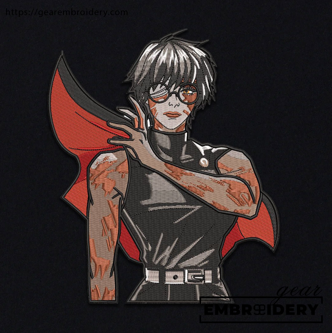 Maki zenin Jujutsu Kaisen Anime Embroidered Design Personalized Embroidered T Shirt Sweatshirt Hoodie Clothing JK078