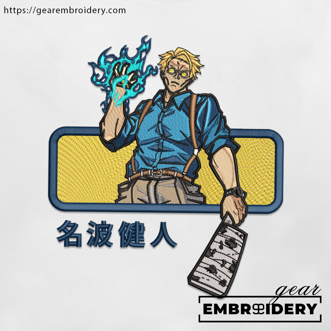 Nanami Jujutsu Kaisen Anime Embroidered Design Personalized Embroidered T Shirt Sweatshirt Hoodie Clothing JK088