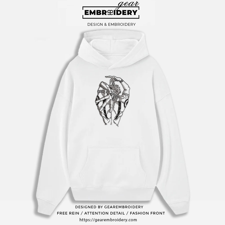 Sukuna back Jujutsu Kaisen Anime Embroidered Design Personalized Embroidered T Shirt Sweatshirt Hoodie Clothing JK099