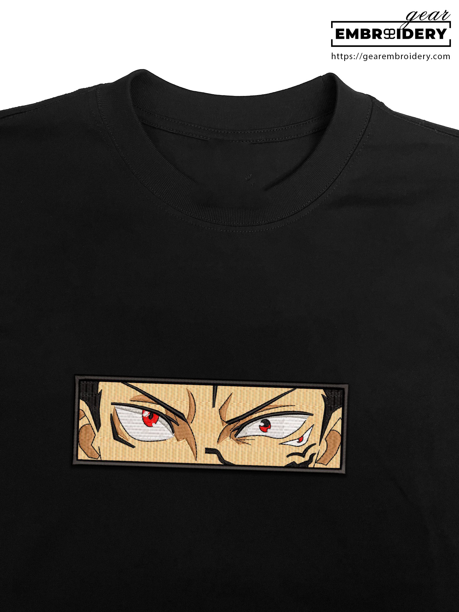 Sukuna eyes Jujutsu Kaisen Anime Embroidered Design Personalized Embroidered T Shirt Sweatshirt Hoodie Clothing JK106