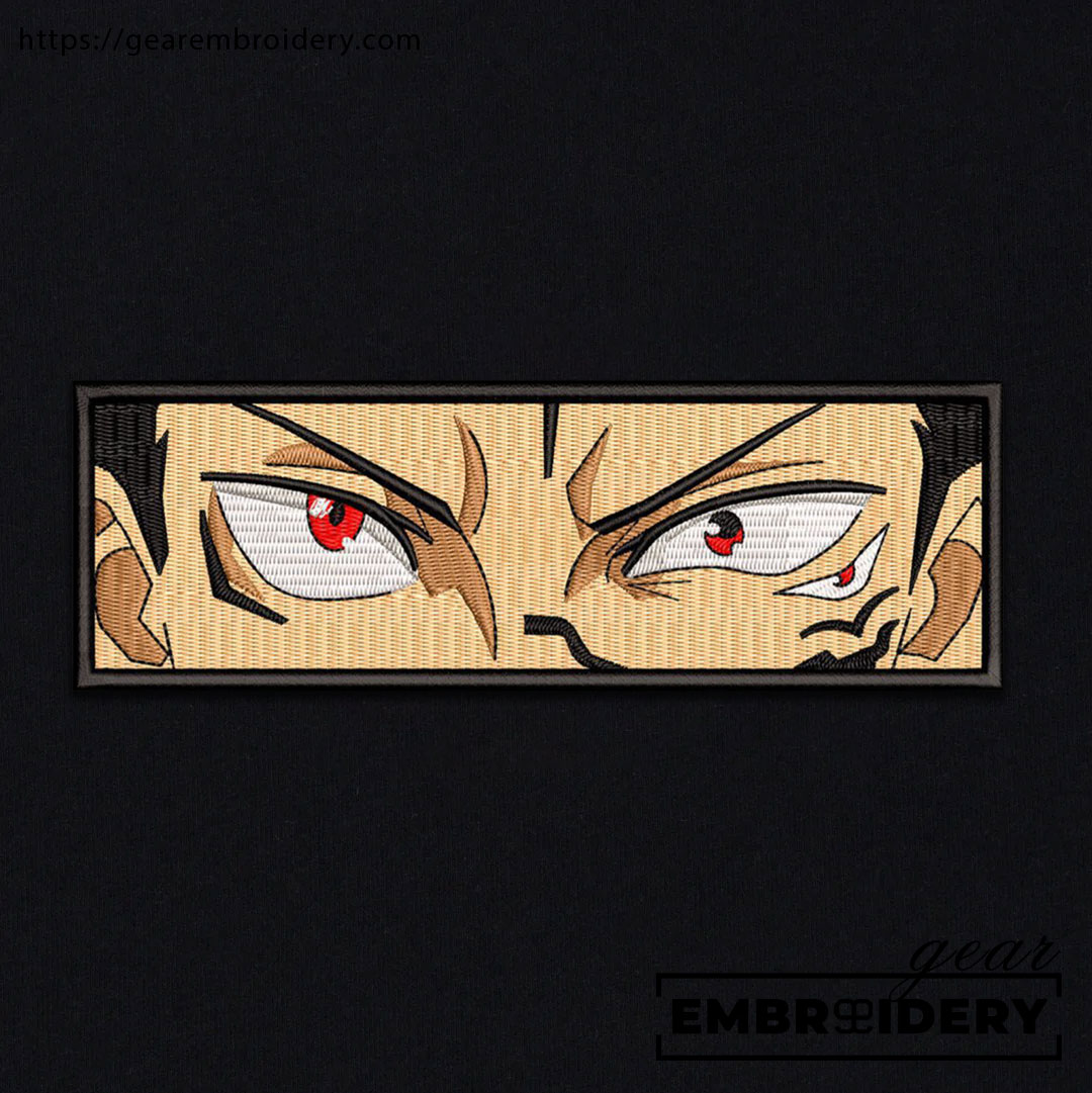 Sukuna eyes Jujutsu Kaisen Anime Embroidered Design Personalized Embroidered T Shirt Sweatshirt Hoodie Clothing JK106