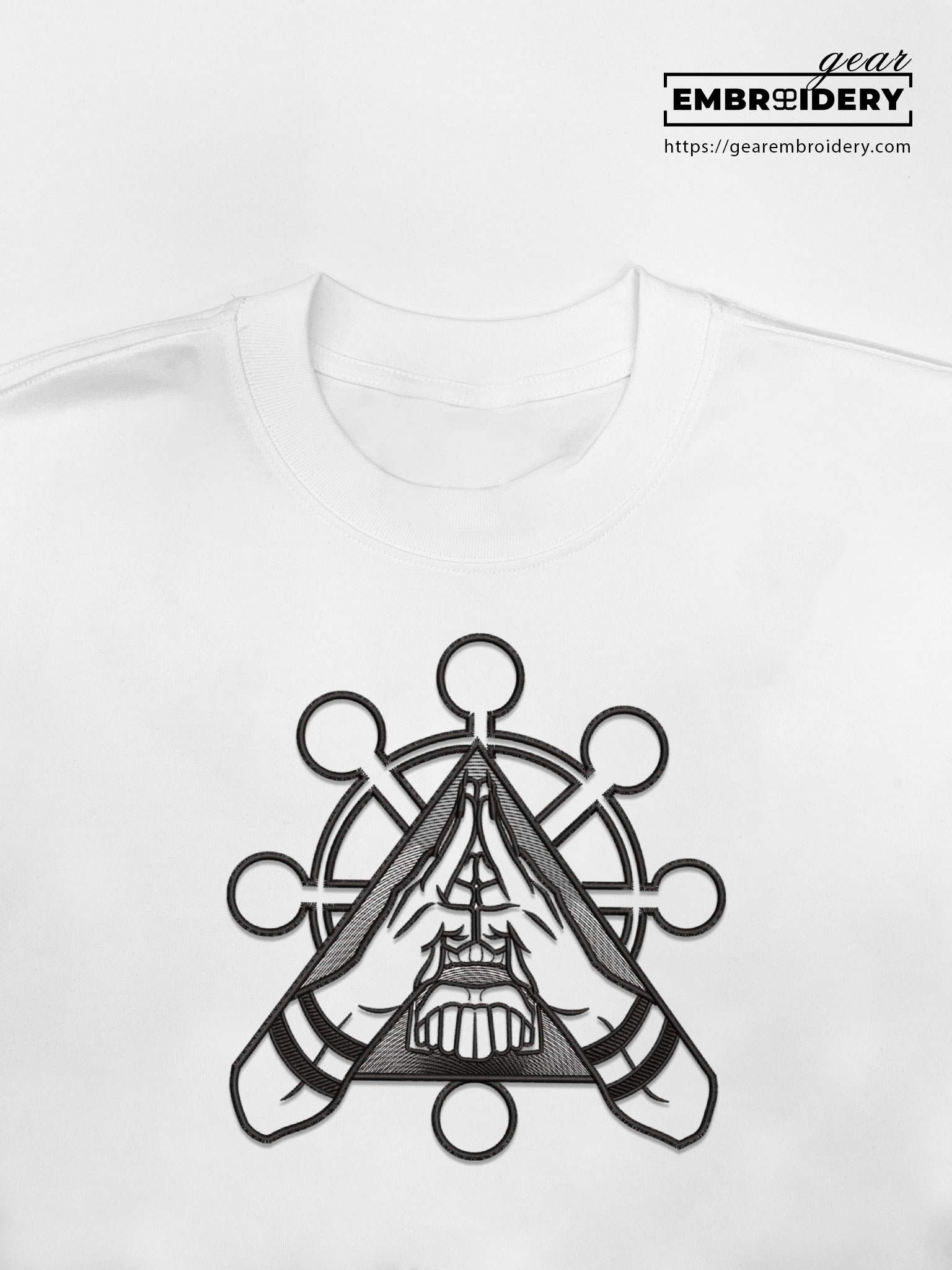 Sukuna hand sign Jujutsu Kaisen Anime Embroidered Design Personalized Embroidered T Shirt Sweatshirt Hoodie Clothing JK109