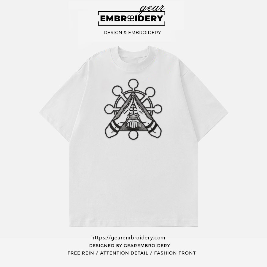 Sukuna hand sign Jujutsu Kaisen Anime Embroidered Design Personalized Embroidered T Shirt Sweatshirt Hoodie Clothing JK109