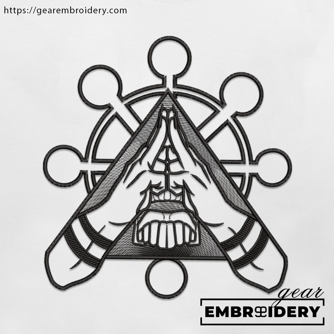 Sukuna hand sign Jujutsu Kaisen Anime Embroidered Design Personalized Embroidered T Shirt Sweatshirt Hoodie Clothing JK109