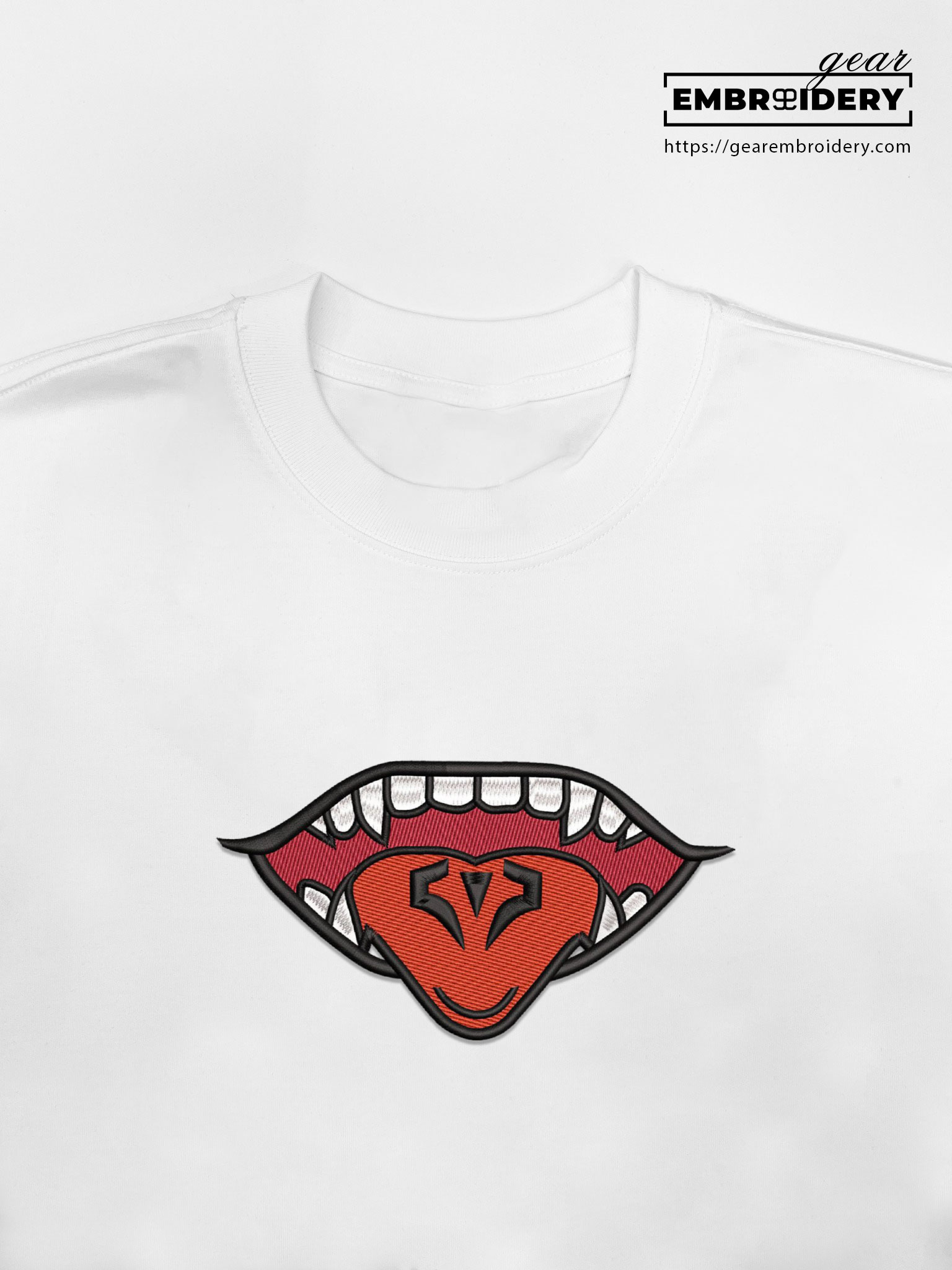 Sukuna mouth Jujutsu Kaisen Anime Embroidered Design Personalized Embroidered T Shirt Sweatshirt Hoodie Clothing JK113