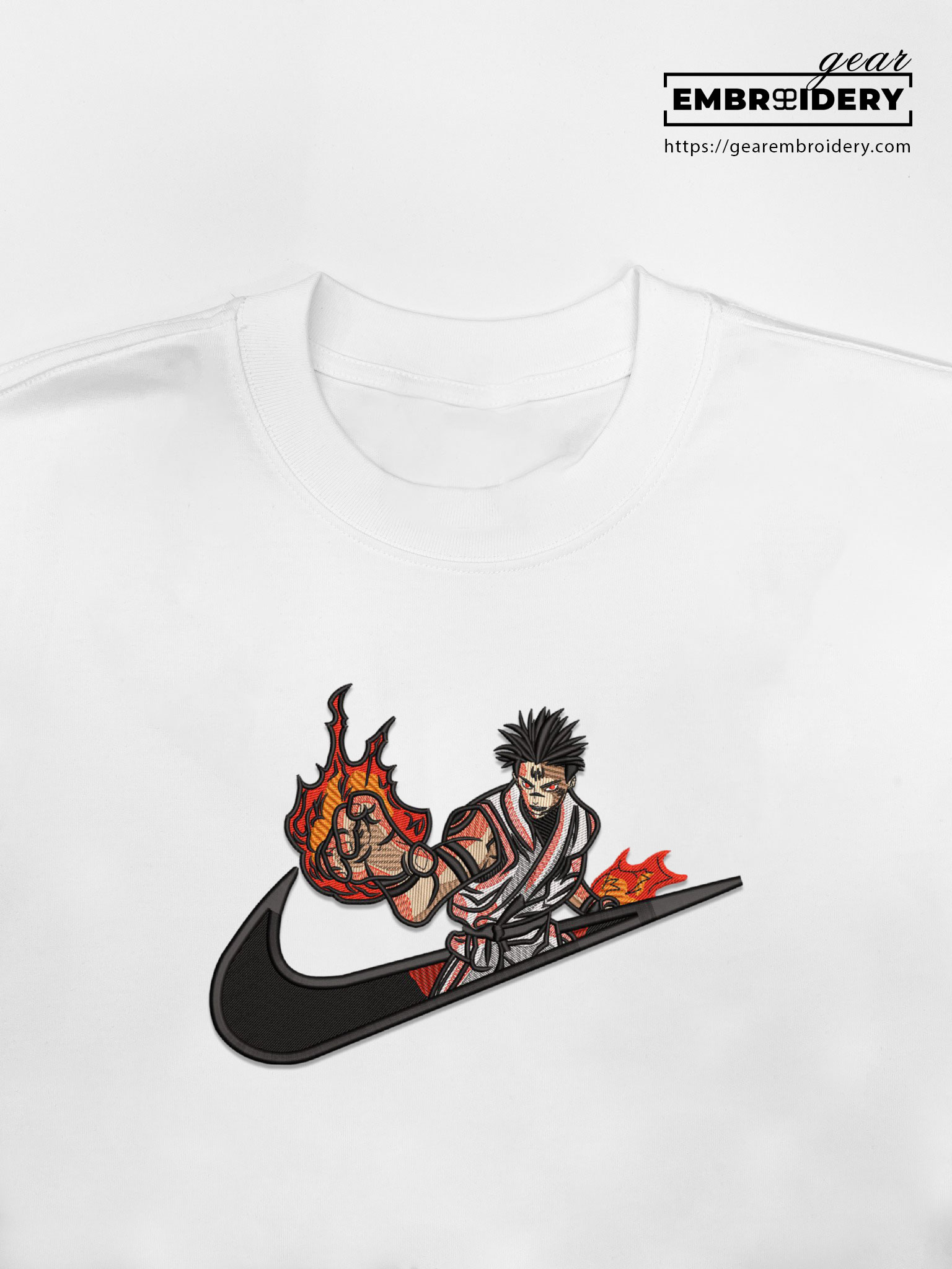 Sukuna swoosh nike Jujutsu Kaisen Anime Embroidered Design Personalized Embroidered T Shirt Sweatshirt Hoodie Clothing  JK119
