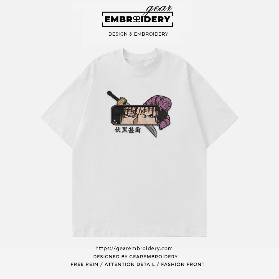 Toji eyes Jujutsu Kaisen Anime Embroidered Design Personalized Embroidered T Shirt Sweatshirt Hoodie Clothing JK124