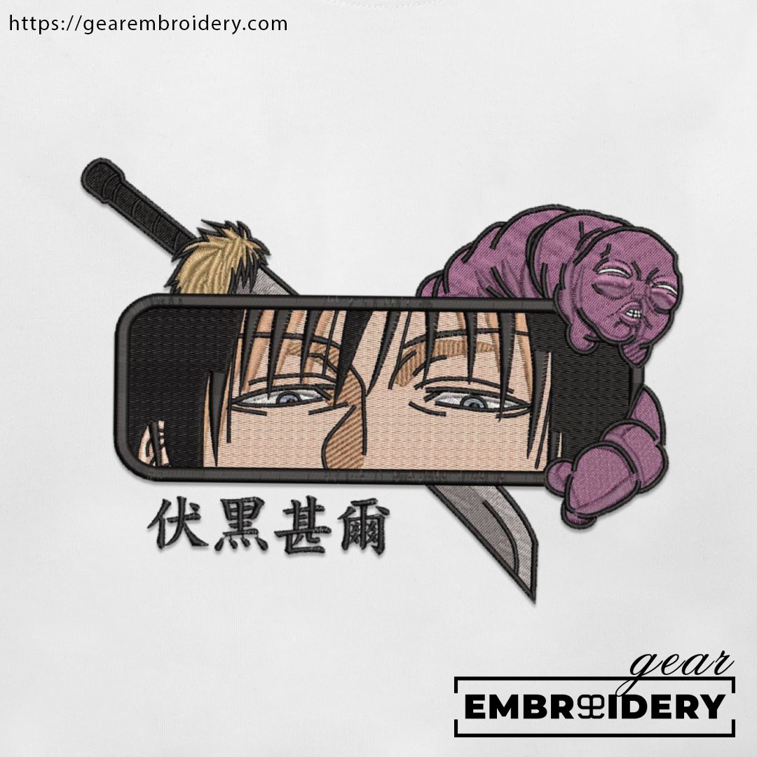 Toji eyes Jujutsu Kaisen Anime Embroidered Design Personalized Embroidered T Shirt Sweatshirt Hoodie Clothing JK124